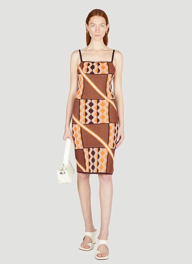 Tafii Dress Ahluwalia Tafii Dress Orange ahl0252004