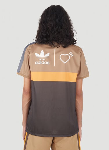 adidas by Human Made HM 图案印花 T 恤 棕色 ahm0146006