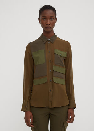 Altuzarra Havens Patched Shirt Green alt0233010