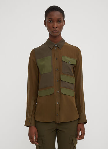 Havens Patched Shirt Altuzarra Havens Patched Shirt Green alt0233010