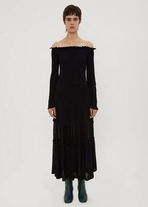 Altuzarra Ruffle Knit Dress Black alt0234006