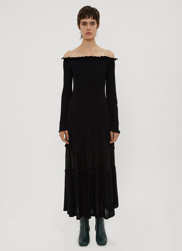 Ruffle Knit Dress Altuzarra Ruffle Knit Dress Black alt0234006