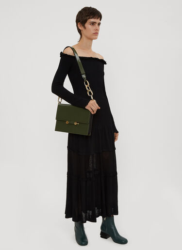 Ruffle Knit Dress Altuzarra Ruffle Knit Dress Black alt0234006