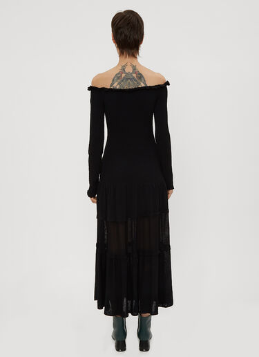 Altuzarra Ruffle Knit Dress Black alt0234006