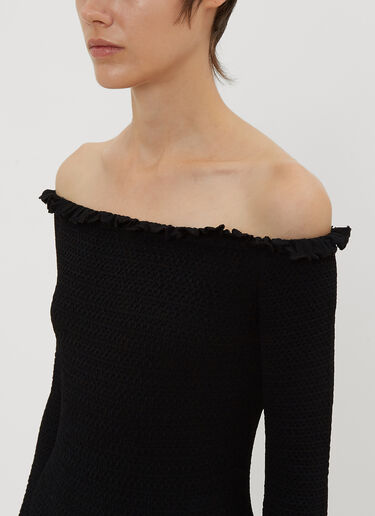 Altuzarra Ruffle Knit Dress Black alt0234006