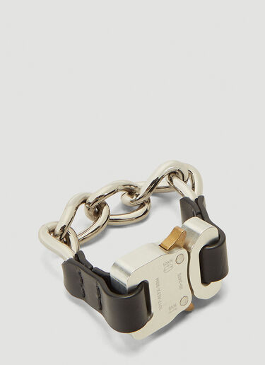 Leather-Trimmed Chain Bracelet 1017 ALYX 9SM Leather-Trimmed Chain Bracelet Black aly0242039