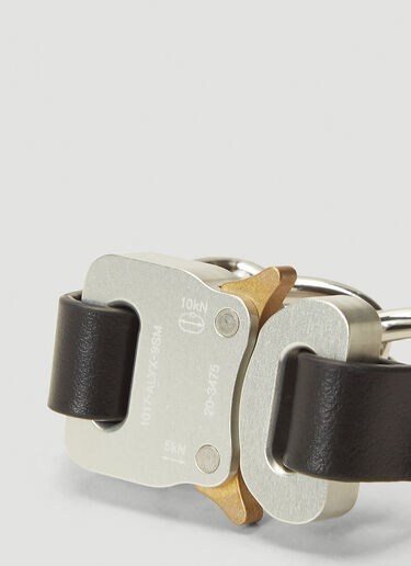 Leather-Trimmed Chain Bracelet 1017 ALYX 9SM Leather-Trimmed Chain Bracelet Black aly0242039