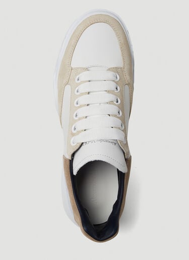 Colour Block Court Sneakers Alexander McQueen Colour Block Court Sneakers White amq0149034