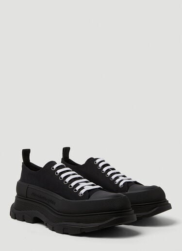 织物鞋面和橡胶 Alexander McQueen 织物鞋面和橡胶 黑 amq0150028