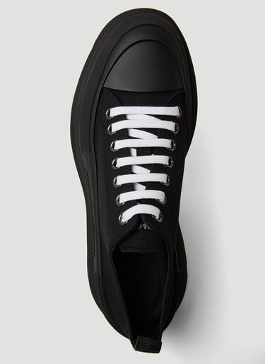 织物鞋面和橡胶 Alexander McQueen 织物鞋面和橡胶 黑 amq0150028