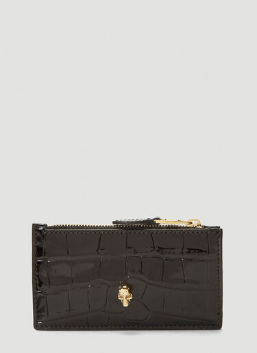 Zipped Leather Small Pouch Alexander McQueen Zipped Leather Small Pouch Black amq0241012