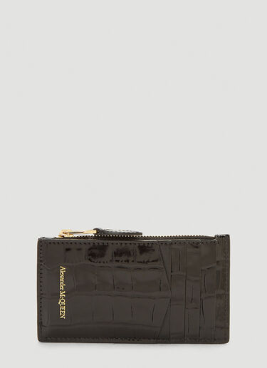 Zipped Leather Small Pouch Alexander McQueen Zipped Leather Small Pouch Black amq0241012