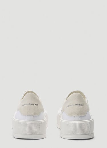 Alexander McQueen Deck Lace-Up Plimsoll Sneakers White amq0244028