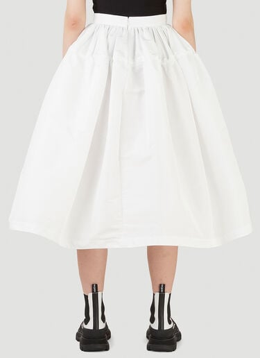 抽绳束腰半身裙 Alexander McQueen 抽绳束腰半身裙 白 amq0245112