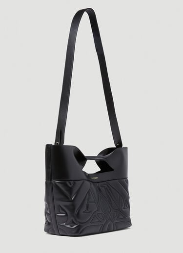 Alexander McQueen The Bow 小号手提包 黑 amq0251004