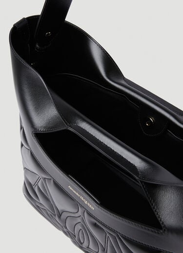 Alexander McQueen The Bow 小号手提包 黑 amq0251004