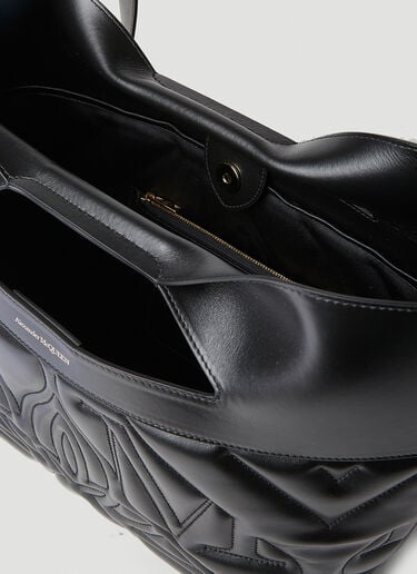 Alexander McQueen The Bow 小号手提包 黑 amq0251004