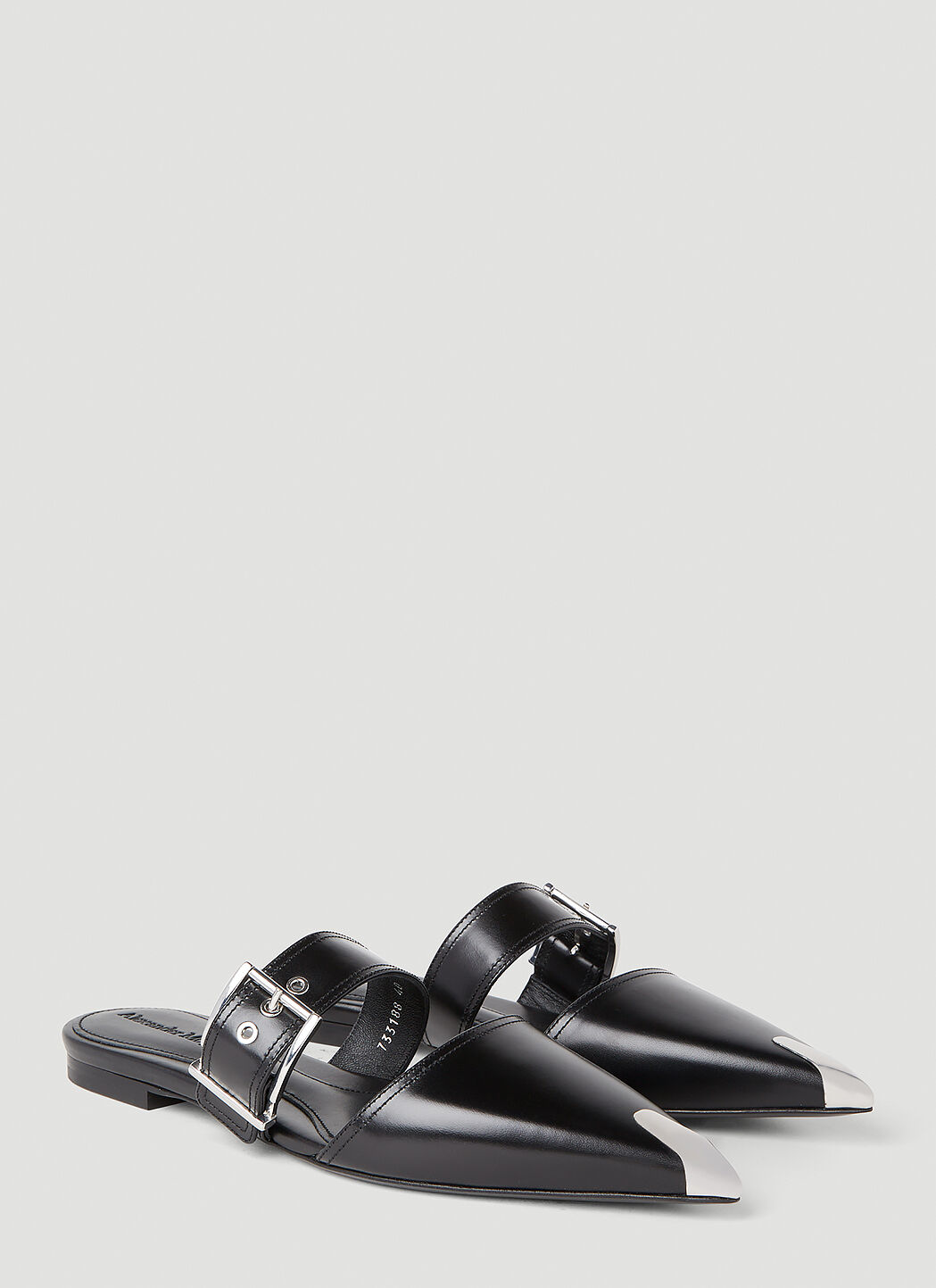 25SS new/alexander mcqueen リボンバレエフラット Flat Black 25SS new/alexander mcqueen リボンバレエフラット Flat Black