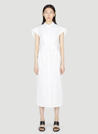 포플린 데이 드레스 Alexander McQueen 포플린 데이 드레스 화이트 amq0252034