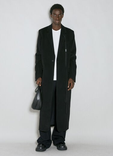 스트레이트 울 테일러드 코트 Ann Demeulemeester 스트레이트 울 테일러드 코트 블랙 ann0154002