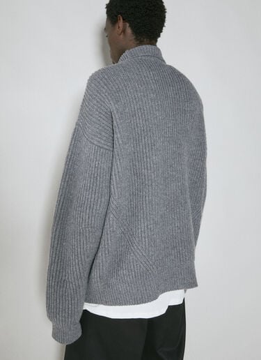 Ann Demeulemeester 게인하르트 하이넥 오버사이즈 스웨터 그레이 ann0154011