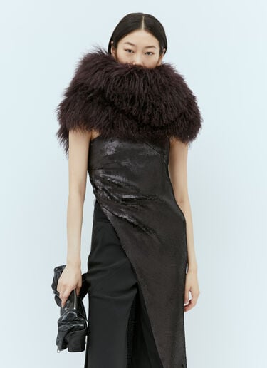羊毛皮领 Ann Demeulemeester 羊毛皮领 紫色 ann0254015