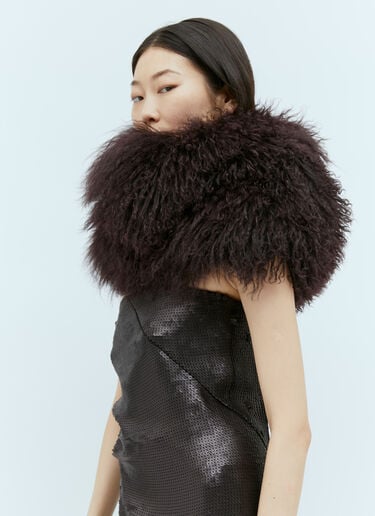 羊毛皮领 Ann Demeulemeester 羊毛皮领 紫色 ann0254015