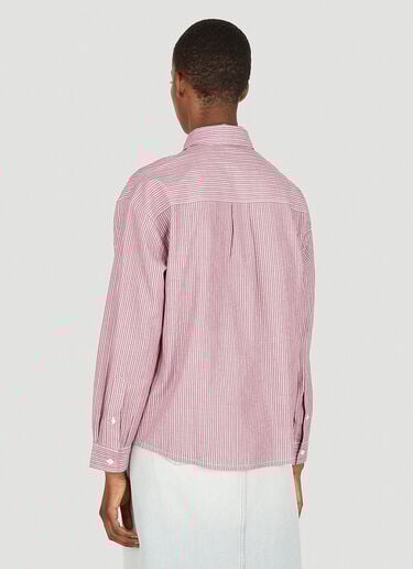 Striped Boyfriend Shirt A.P.C. Striped Boyfriend Shirt Burgundy apc0250008