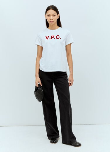徽标贴花 T 恤 A.P.C. 徽标贴花 T 恤 白色 apc0255006