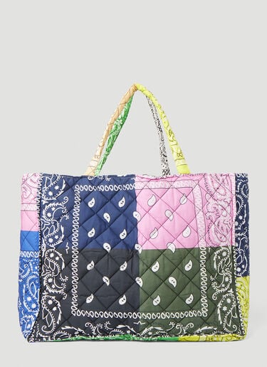Cabas Bandana Print Quilted Tote Bag Arizona Love Cabas Bandana Print Quilted Tote Bag Multicolour arz0249006