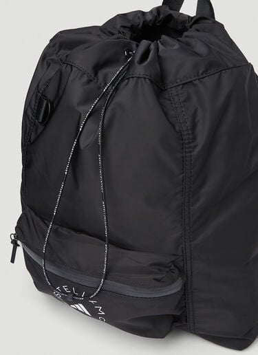 로고 프린트 백팩 adidas by Stella McCartney 로고 프린트 백팩 블랙 asm0251037