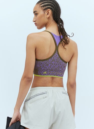 TrueStrength 无缝中型支撑文胸 adidas by Stella McCartney TrueStrength 无缝中型支撑文胸 紫色 asm0254020
