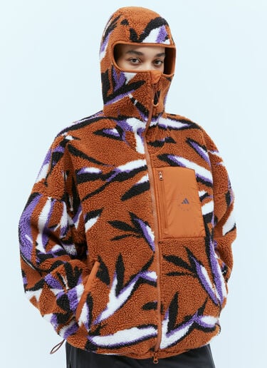 후드 자카드 플리스 재킷 adidas by Stella McCartney 후드 자카드 플리스 재킷 오렌지 asm0254028