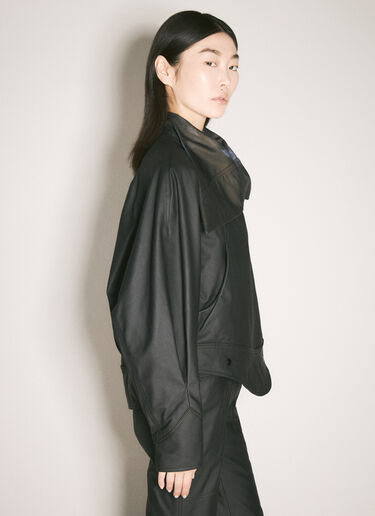 Leather Eero Jacket ECCO.Kollektive x Kiko Kostadinov Leather Eero Jacket Black atk0258004