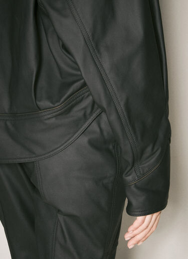Leather Eero Jacket ECCO.Kollektive x Kiko Kostadinov Leather Eero Jacket Black atk0258004