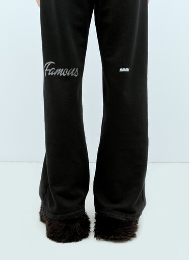 Crystal Embellished Track Pants AVAVAV Crystal Embellished Track Pants Black ava0254005