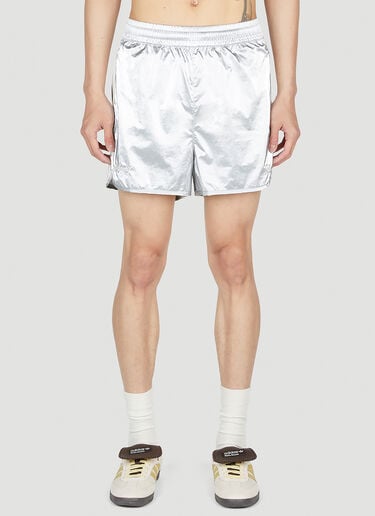 Metallic Track Shorts adidas by Wales Bonner Metallic Track Shorts Silver awb0352005