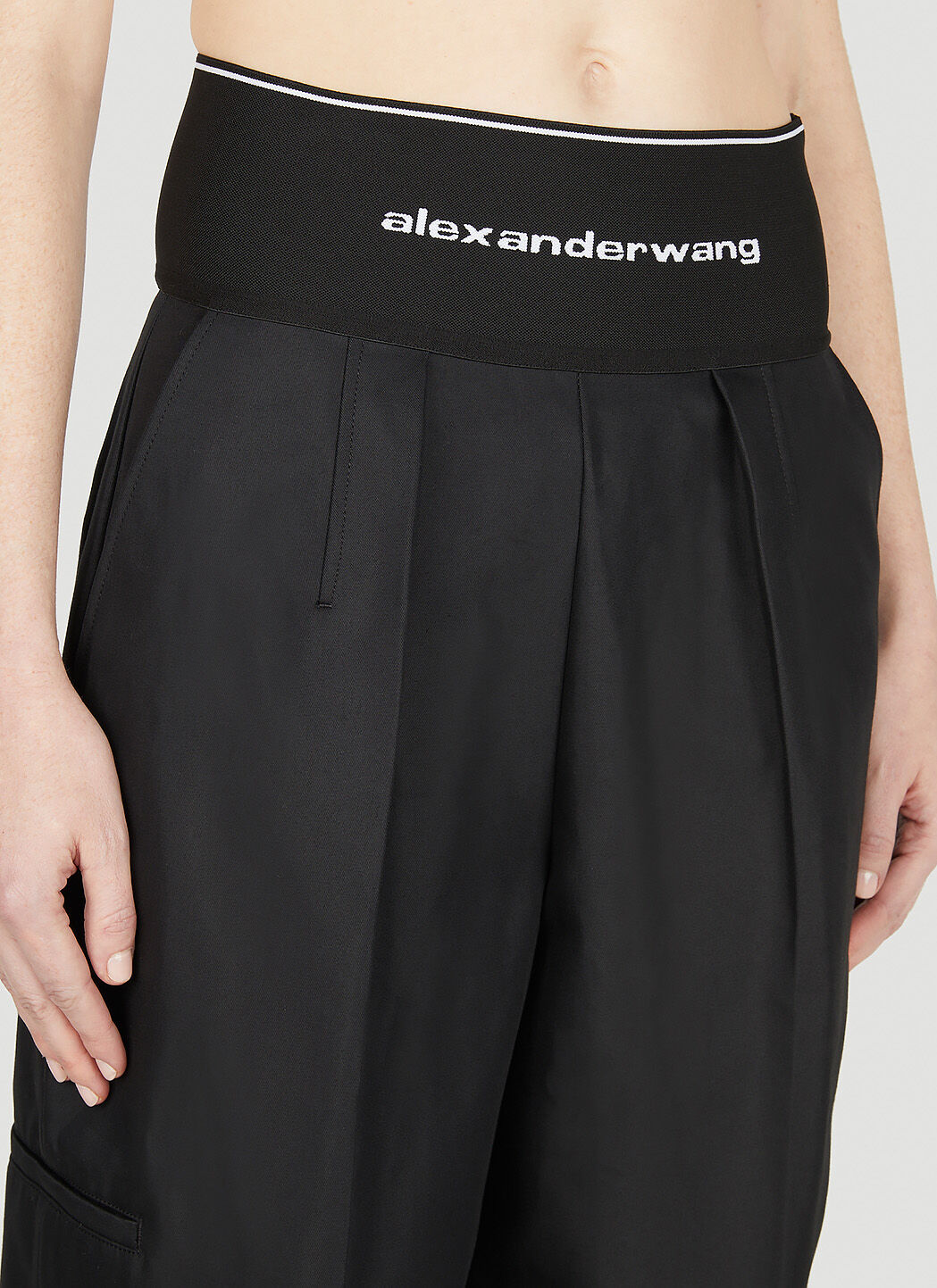 Alexander Wang Waist Logo Trousers in Black | LN-CC