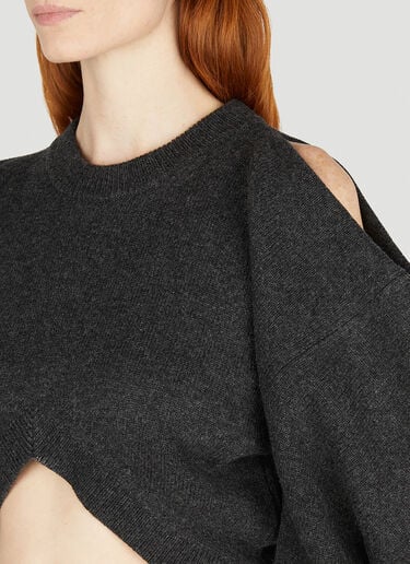 인버티드 크롭 스웨터 Alexander Wang 인버티드 크롭 스웨터 블랙 awg0251005