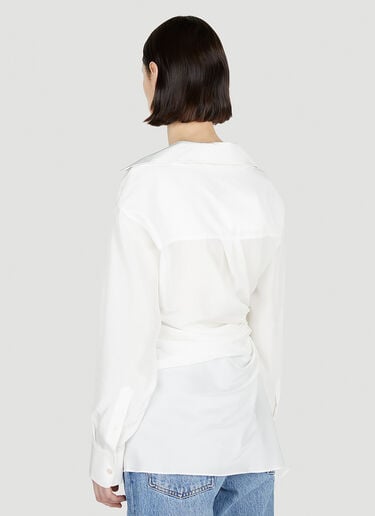 카울넥 티셔츠 Alexander Wang 카울넥 티셔츠 화이트 awg0252007