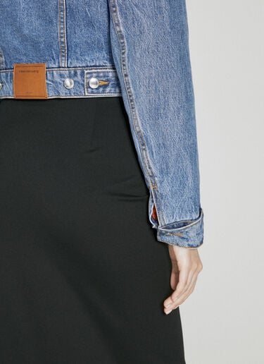 Faux-Fur Collar Denim Jacket Alexander Wang Faux-Fur Collar Denim Jacket Blue awg0254009