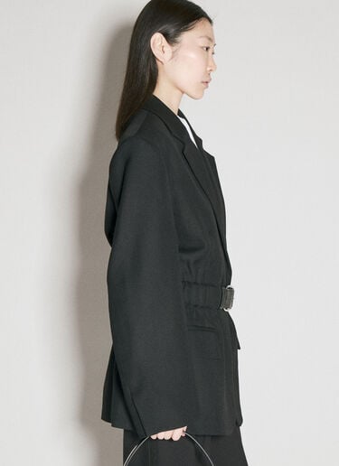 통합형 벨트가 있는 테일러드 블레이저 Alexander Wang 통합형 벨트가 있는 테일러드 블레이저 블랙 awg0255019