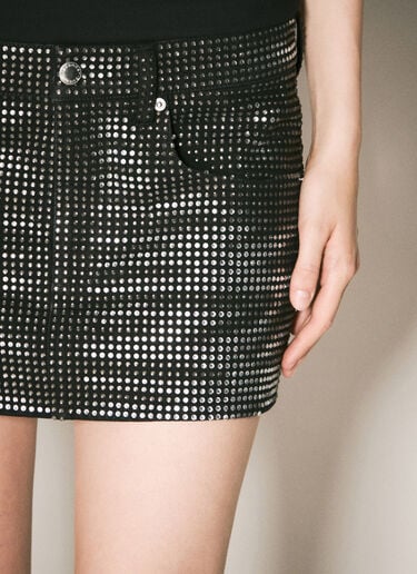 장식 미니스커트 Alexander Wang 장식 미니스커트 블랙 awg0257003