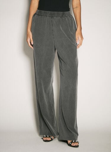 High Rise Relaxed Track Pants Alexander Wang High Rise Relaxed Track Pants Grey awg0258005