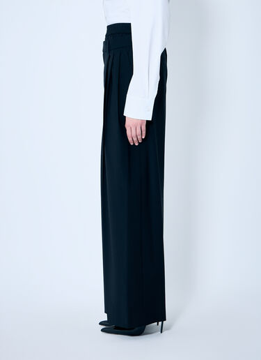 Pleated Pants With Boxer Waistband Alexander Wang Pleated Pants With Boxer Waistband Black awg0259006