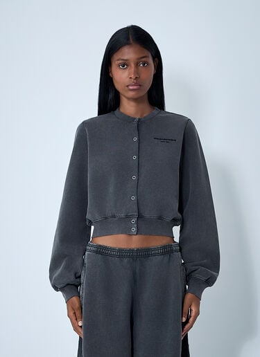徽标图案开衫 Alexander Wang 徽标图案开衫 黑色 awg0261002
