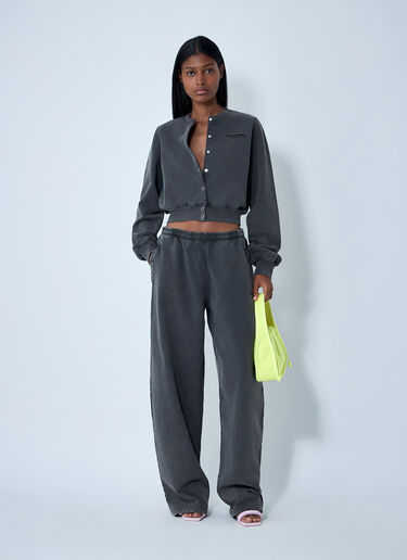Alexander Wang Logo Motif Cardigan Black awg0261002