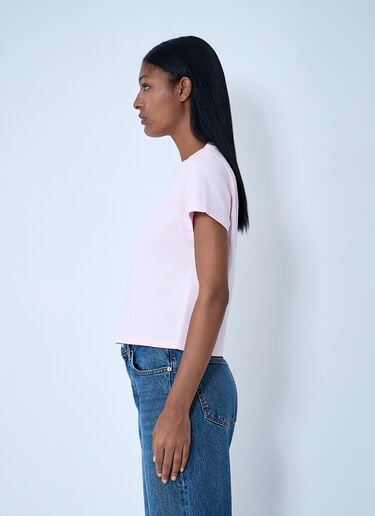 Logo Motif T-Shirt Alexander Wang Logo Motif T-Shirt Pink awg0261003