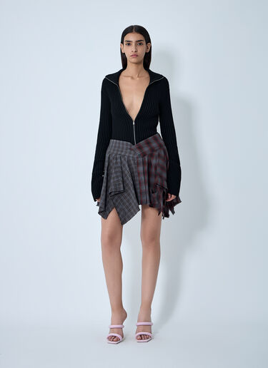 De-Constructed Mini Skirt Alexander Wang De-Constructed Mini Skirt Red awg0261009