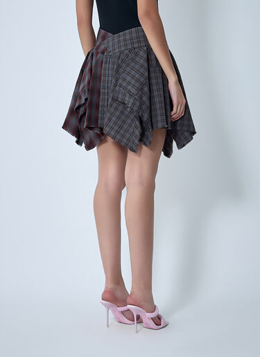 De-Constructed Mini Skirt Alexander Wang De-Constructed Mini Skirt Red awg0261009